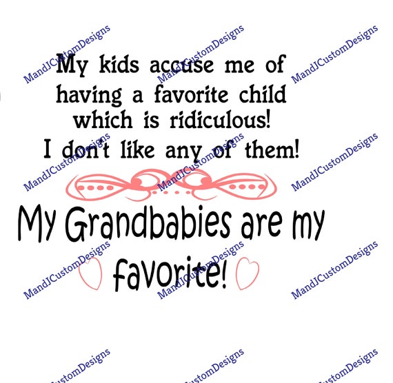 Grandbabies Are My Favorite Svg Cut File Svg Dxf Eps Jpg Etsy