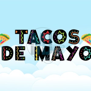 Tacos De Mayo Eten Latijn Heerlijk Schattig Cinco De Mayo Fiesta Dag van de Doden Taco Dinsdag Mei Mexico Vijf Covid De Mayo Digitale Download