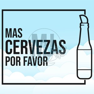 Mas Cervezas Por Favor Meer bier alstublieft Cinco De Mayo Fiesta Dag van de Doden Taco Dinsdag Mei Mexico Vijf Covid De Mayo Digitale Download