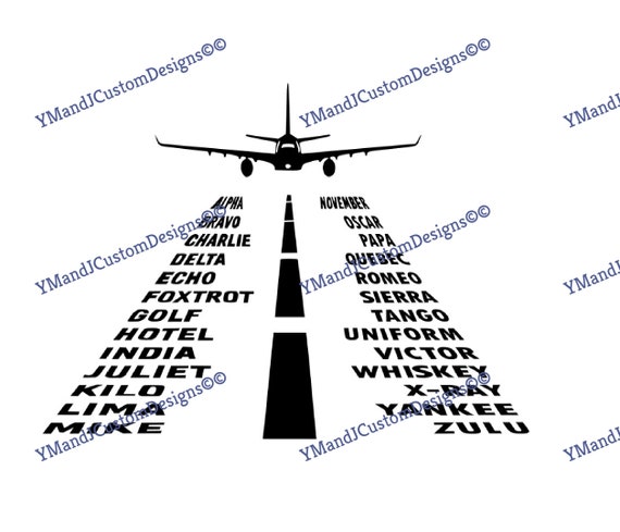 Pilot Phonetic Alphabet Digital Download Cut File Svg Dxf Eps | Etsy