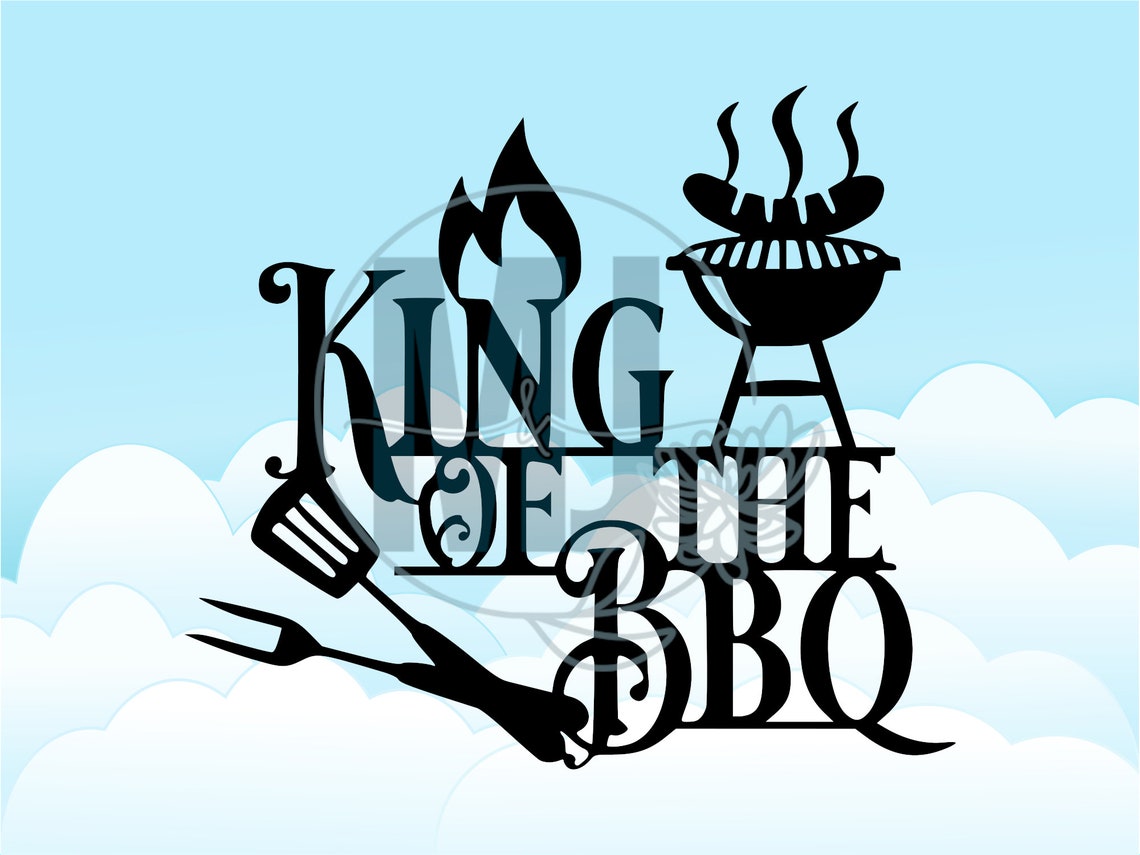 King of the BBQ Barbecue Grill Grillmaster Food Meat Smoked Etsy