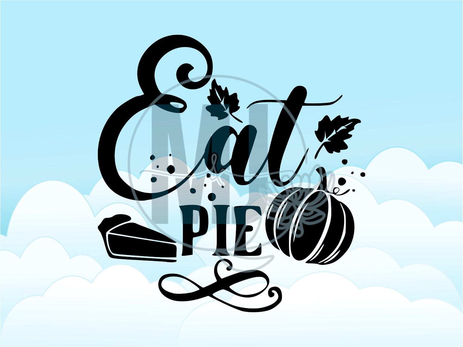 Download Eat Pie Happy Thanksgiving Giving Friends Turkey Digital ...