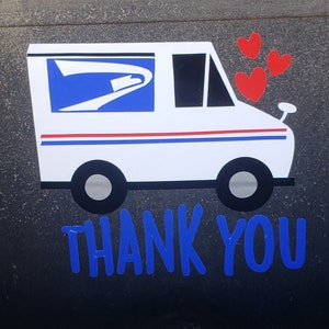 Mailbox Decal | Mailman Decal | Mail Lady Decal | Thank You | Postal Worker | Thank You Mailbox Decal