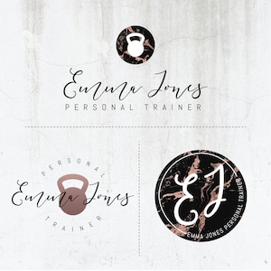 Custom Logo Design, Fitness Coach, Personal Trainer, Photographer, script, hand-lettering,blog, shop logo,calligraphy logo,business,rosegold