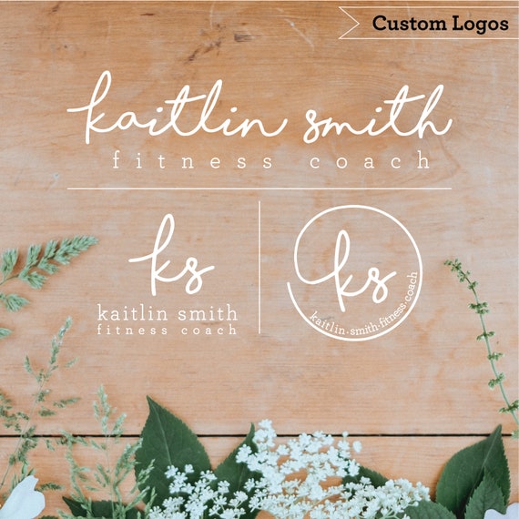 Custom Logo Design Fitness Coach Personal Trainer Etsy