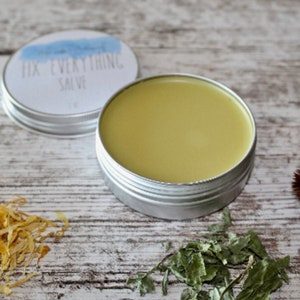 Calendula Salve; Plantain, Echinacea, Yarrow Cream; Skin Salve; Fix Everything Salve