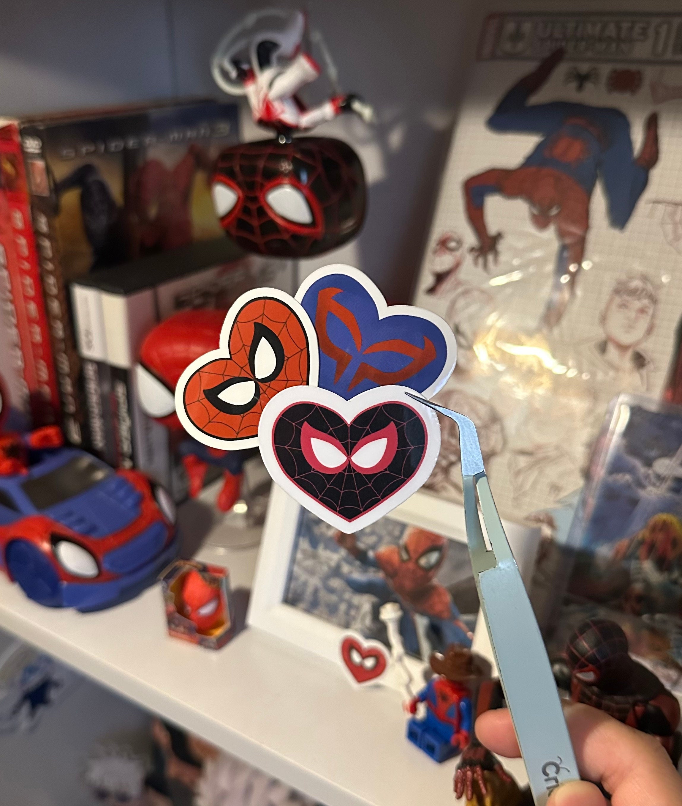 Spiderman Heart <3 Stickers