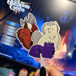 Baldur&#39;s Gate 3 Companion Kitty Stickers