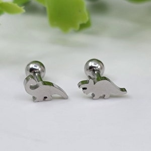 16G* Dinosaur Cartilage Piercing / Various post bar externally threaded and 20G is available