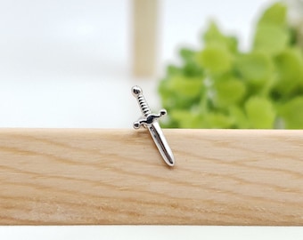 16G* Perforación de cartílago de daga/Varias barras de poste con rosca externa/20G disponible