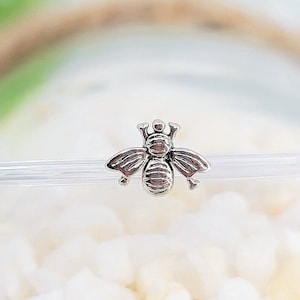 16G* Tiny Vintage BEE Piercing/Various post bar externally threaded/20G is also available