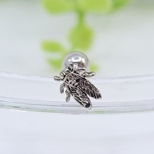 16G* Little Vintage Bug Piercing/Various post bar externally threaded/20G is also available