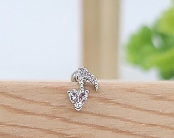 16G Rhythm Symbol CZ Cartilage Piercing