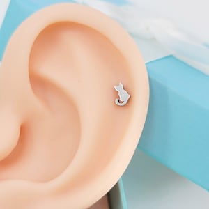 16G*かわいいニャー子猫/各種ポストバー外ネジと20Gが利用可能