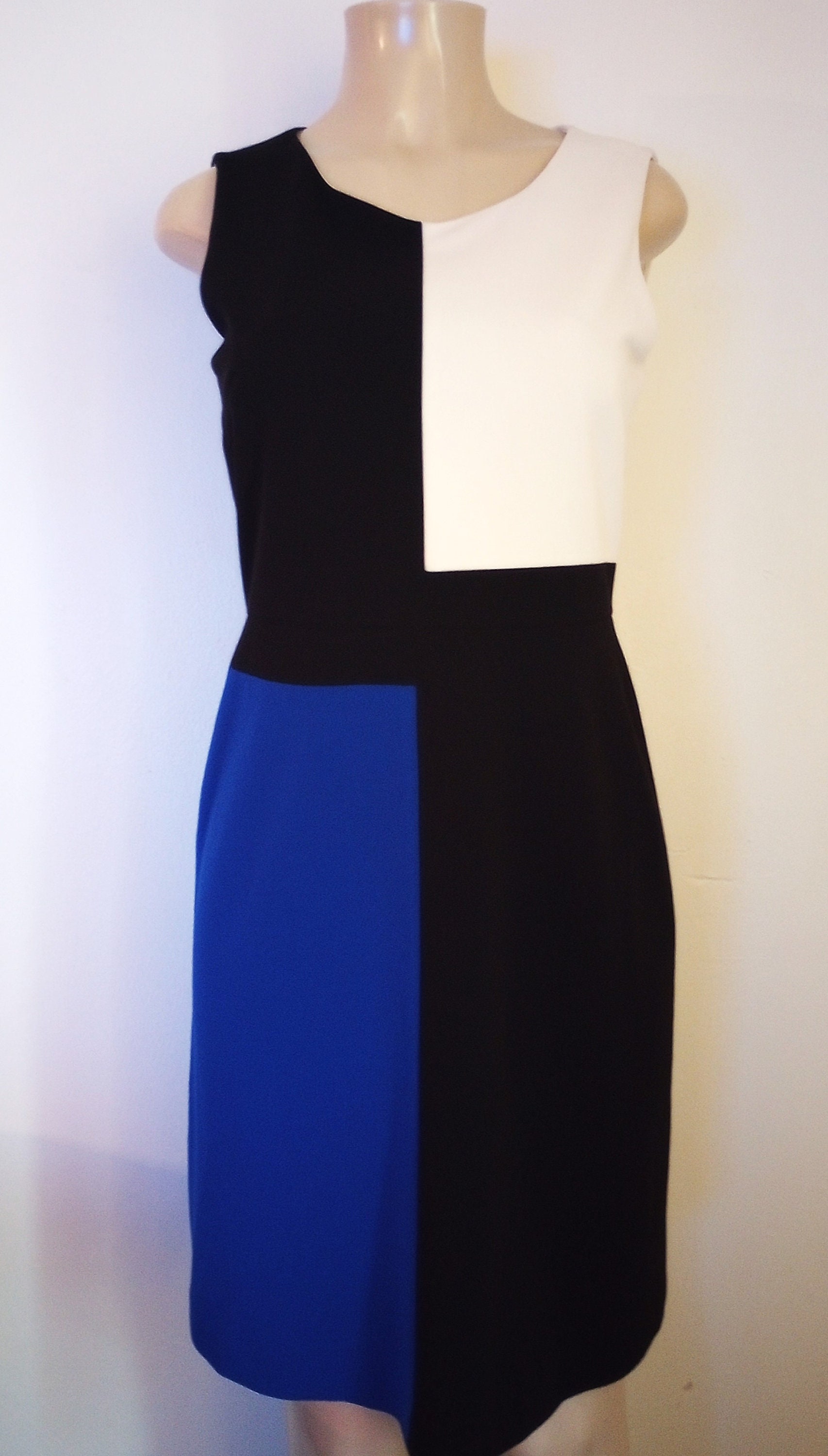 Vintage Tommy Hilfiger Sleeveless Dress, Color Block Dress, Black ...