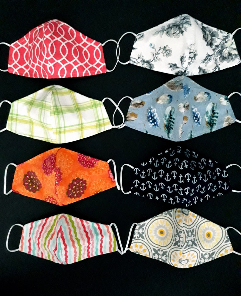 Breathable face masks fabric face masks washable face masks Etsy