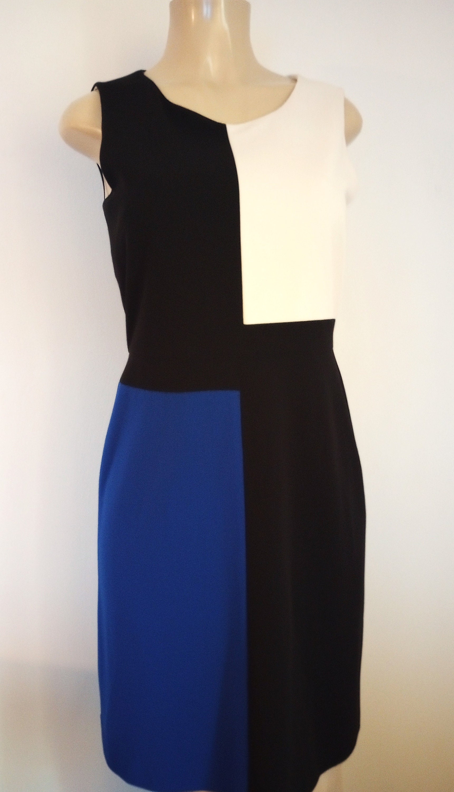 Vintage Tommy Hilfiger Sleeveless Dress, Color Block Dress, Black ...