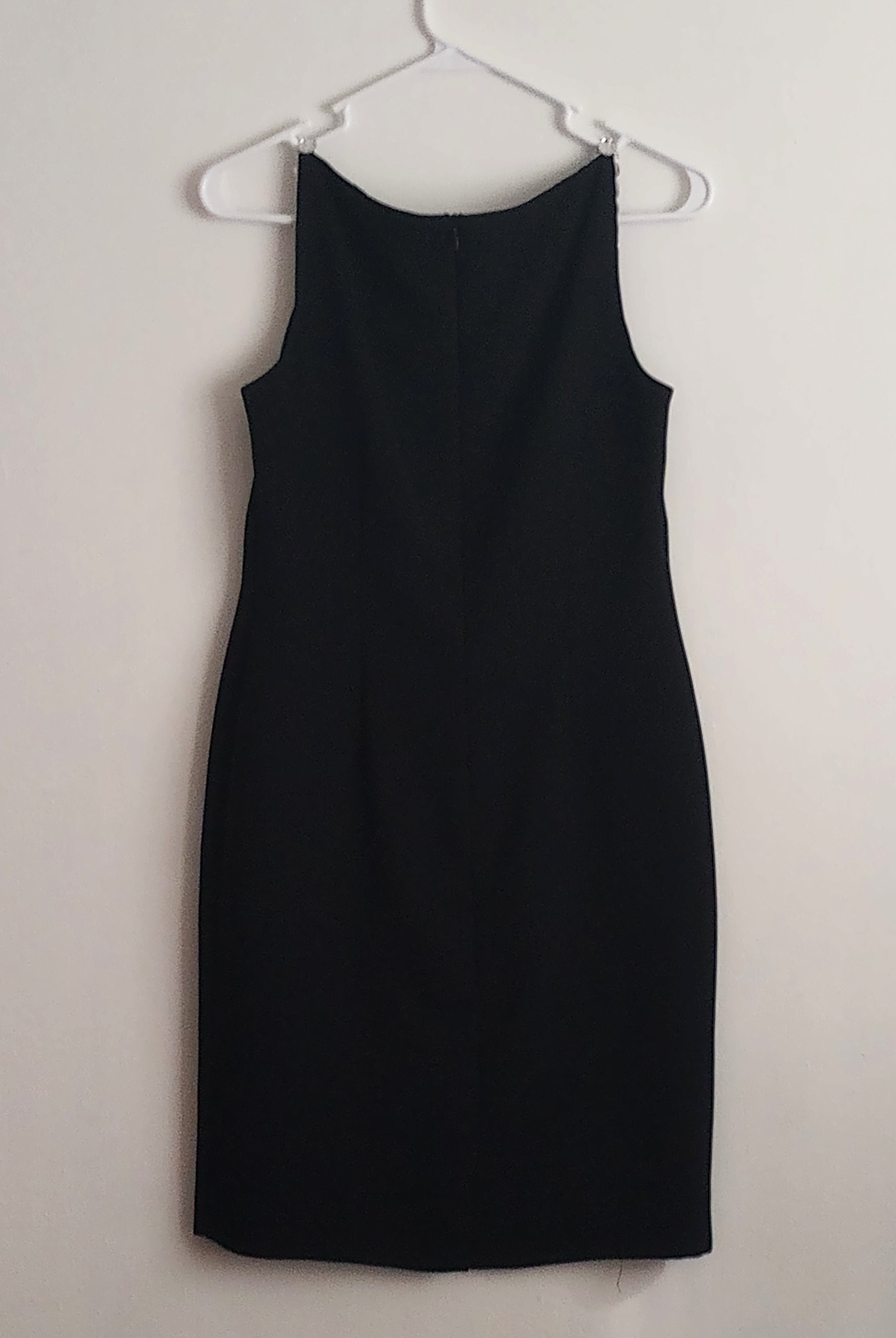 Spencer Jeremy Petites Black Dress Beaded Straps Back Zipper - Etsy