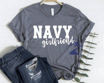 Navy Denim Shirt I Love My Sailor U.S