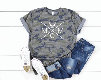 military mom/Air force Mama shirt/love my airman/air force mom/milso/military family/proud mom/deployment/homecoming/