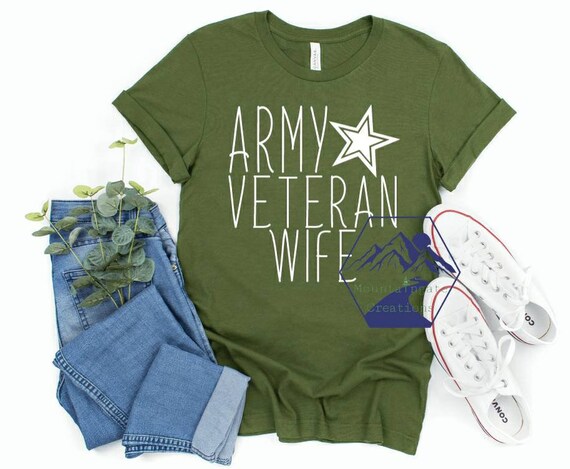 army Veteran Wife Shirt//army Wife 