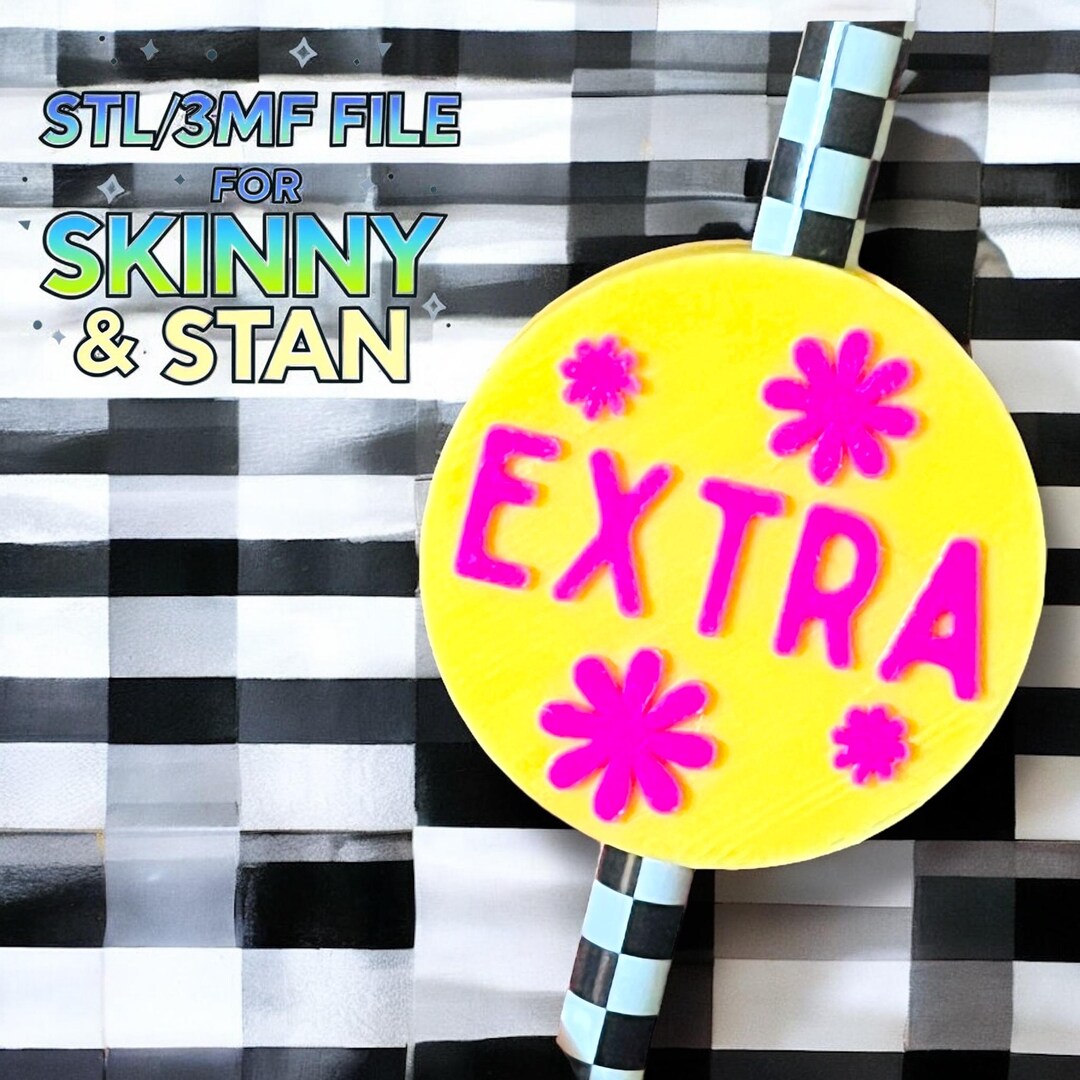 Extra Sassy Straw Topper 3D Print File | Stan & Skinny Tumbler (digital ...