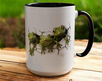 3D Frosch Tasse | Lustige Amphibien-Kaffeetasse, Frosch-Liebhaber-Geschenk