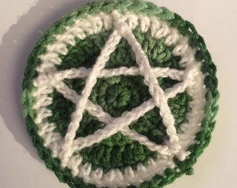 Pentacle Crochet Altar Tile