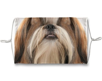 Chrysanthemum Engraved Dog Acrylic Mirror Shih Tzu