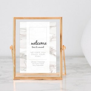 Airbnb Printable House Welcome Sign | Airbnb Welcome Sign | Airbnb Decor | Vacation Rental