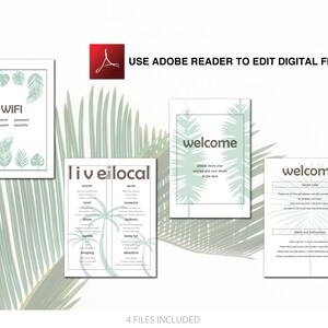Airbnb Printables | Vacation Rental | Airbnb Decor | House Welcome Sign | VRBO