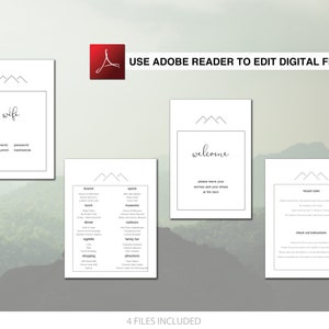 Airbnb Printables | Vacation Rental | Airbnb Decor | House Welcome Sign | VRBO