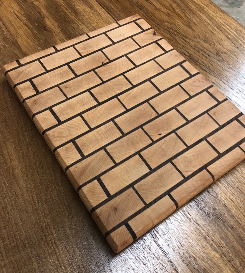 Maple Walnut The U1canother Brick In The Wall U1d Beautiful End Grain Cutting Board