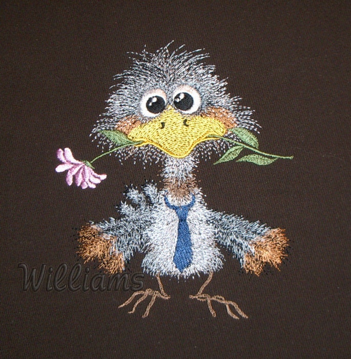 My chick digital machine embroidery design instant download  etsy