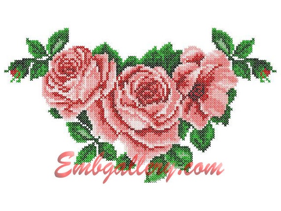 Flower Embroidery Design Love Embroidery Design Love Flower Box DST Embroidery File Love Flower Box Embroidery Design Digital File