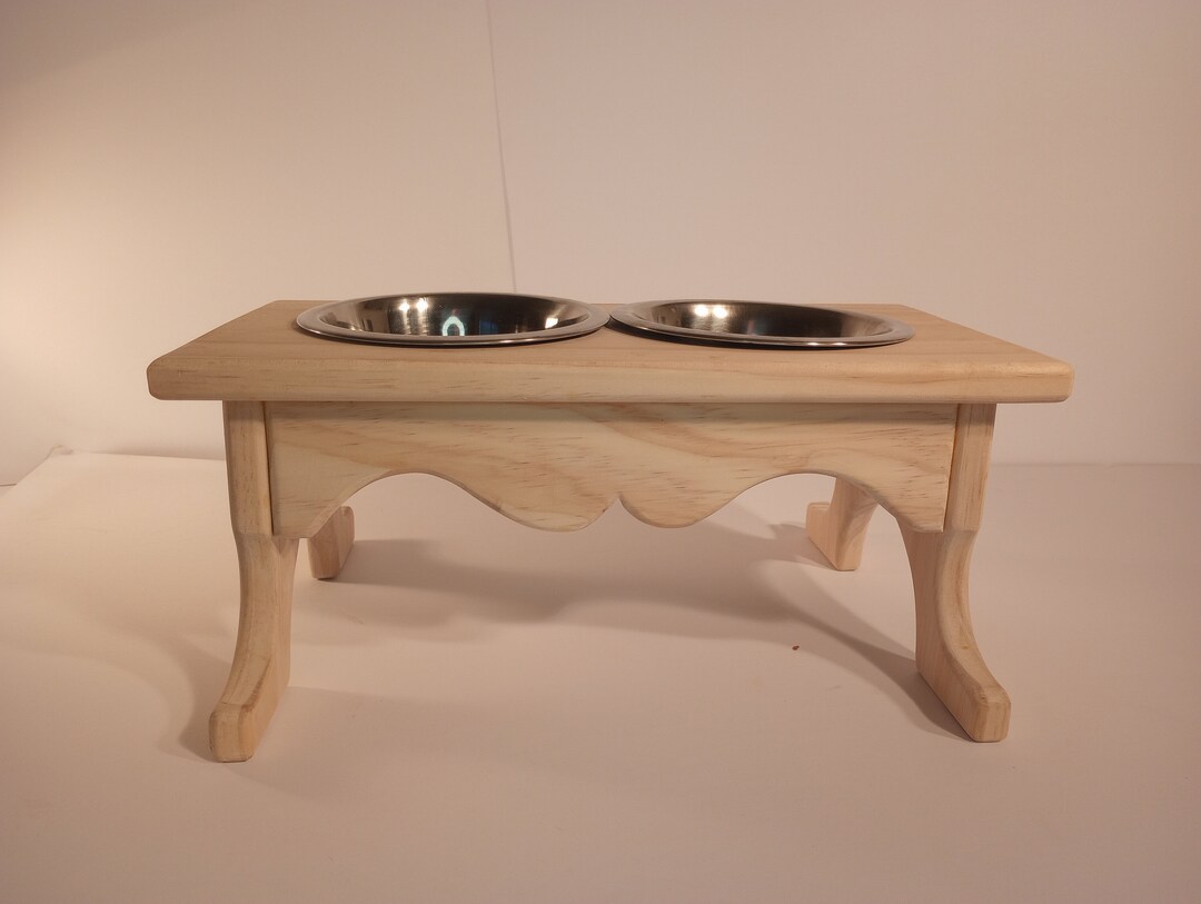 Elevated Pet Food Stands Etsy