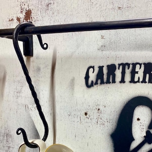 Large Twisted S-Hooks Hand Forged Iron S-Hooks Plant Hangers Pot Rack Utensil Hooks Rustic Farmhouse Blacksmith Made Ohio Made in Appalachia