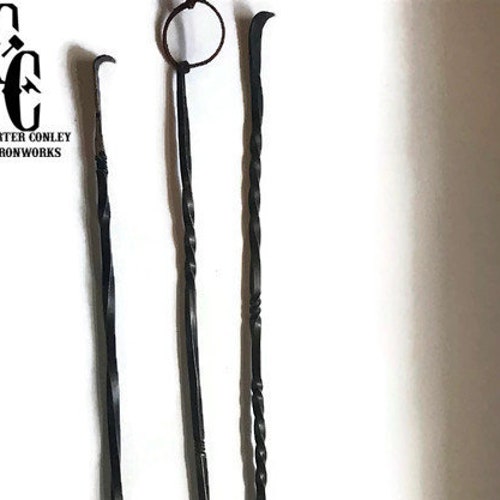Back Scratcher Hand Wrought Iron Rustic Decor Primitive Etsy