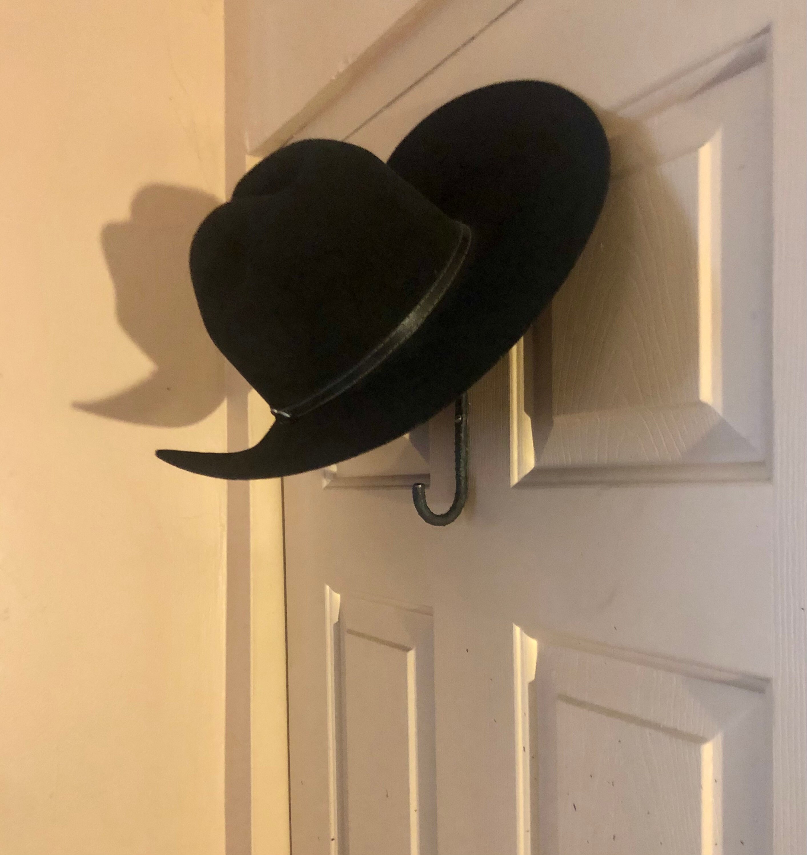 Cowboy Hat Hook Coat Hook Combo Hand Rebar Hook Hat Etsy