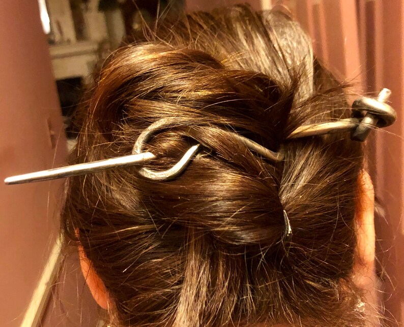 Hand Knot Hair Pin Iron Hair Pin Barrette Hand Etsy