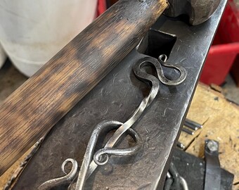 Hand Forged Fancy Twist Hairpin Blacksmith Made Hairpin Ohio made Hairpin Wearable Art Functional Art Hairpin Hair Stick Made in Appalachia