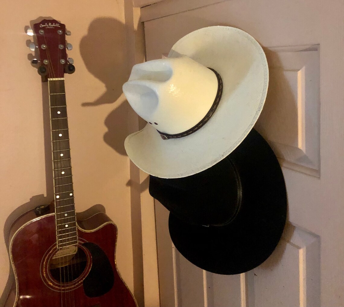 Cowboy Hat Hook Coat Hook Combo Hand Rebar Hook Hat Etsy