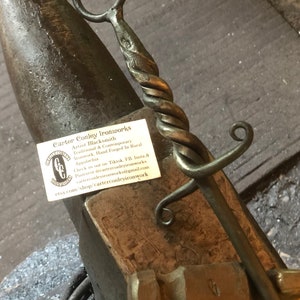Hand Forged Sword Fire Poker Blacksmith Made Ohio Made Functional Art Renfaire LARP Gamer