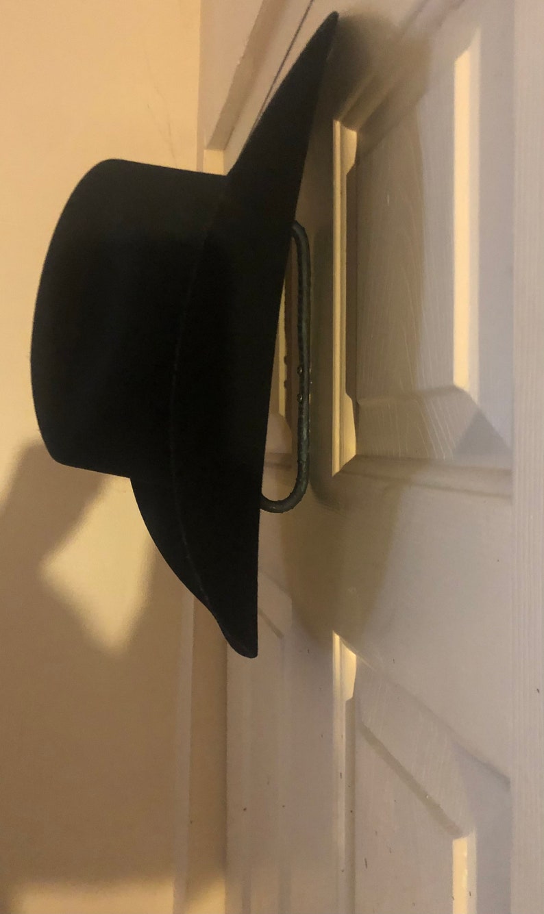 Cowboy Hat Hook Coat Hook Combo Hand Rebar Hook Hat Etsy