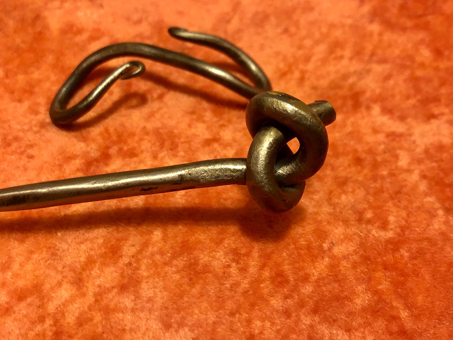 Hand Knot Hair Pin Iron Hair Pin Barrette Hand Etsy