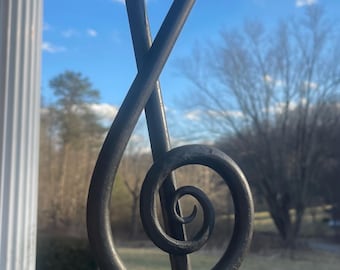 Treble Clef Dinner Hand Forged Dinner Bell Blacksmith Made in Appalachia Music Note TClef Dinner Bell Gift for Musicians and Music Lovers