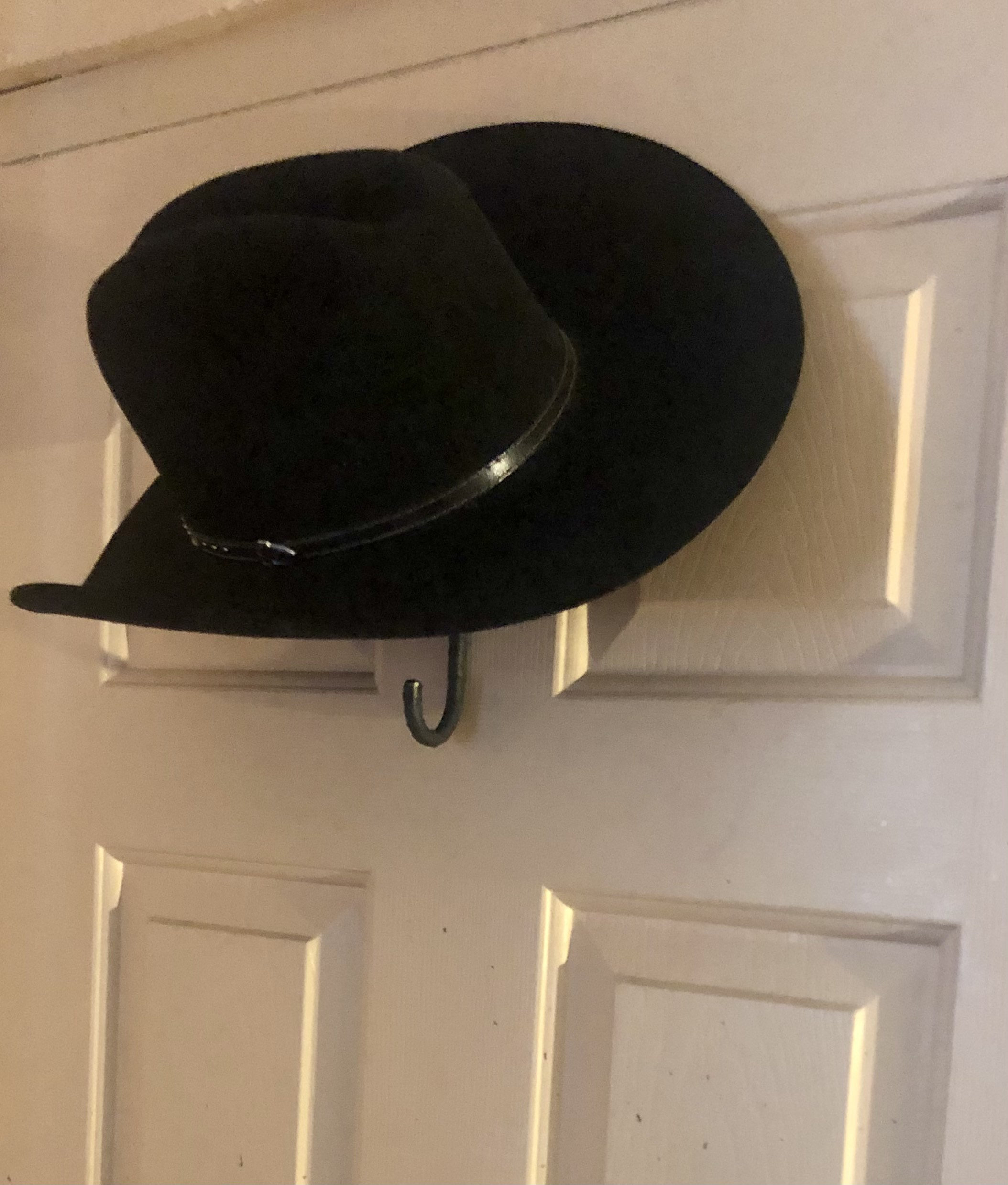 Cowboy Hat Hook Coat Hook Combo Hand Rebar Hook Hat Etsy