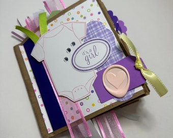 Baby Girl Brown Bag Scrapbook