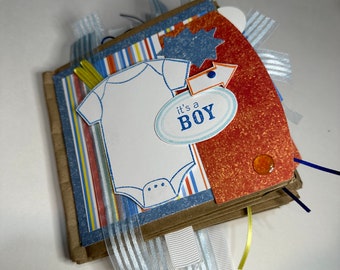 Baby Boy Brown Bag Scrapbook
