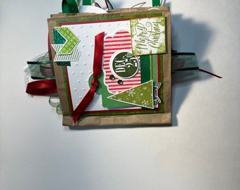 Merry Christmas Brown Bag Scrapbook